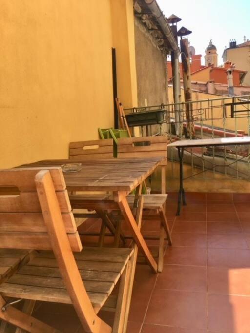 Studio Terrasse. A 50M De La Plage Sablettes Menton Kültér fotó